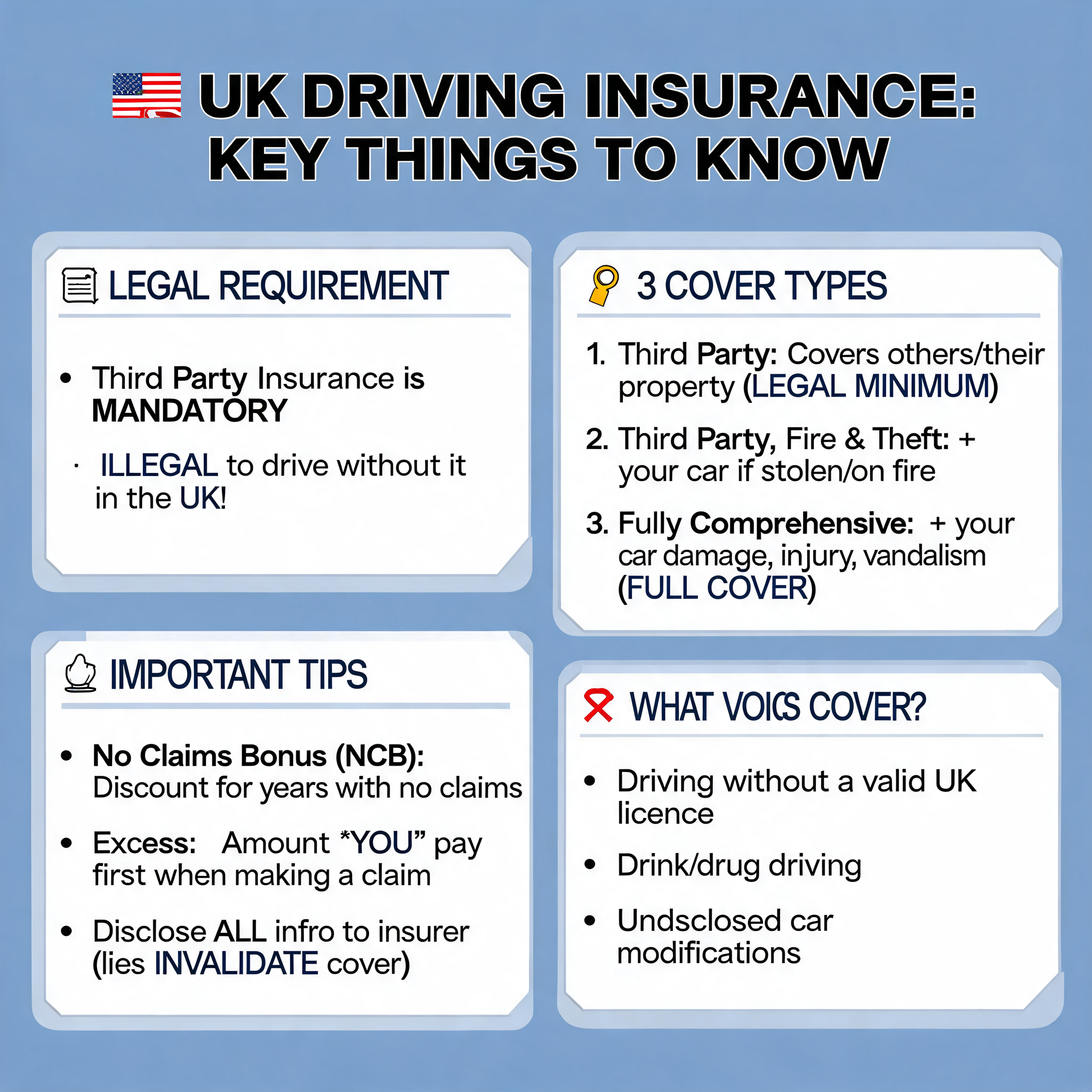 uk driving insurance and using a steering wheel knob